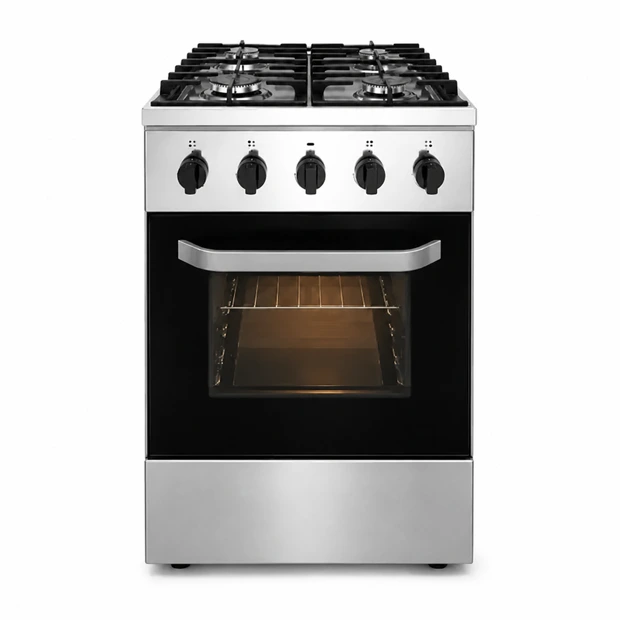 Gas cooker dual-gas freestanding 4 burners